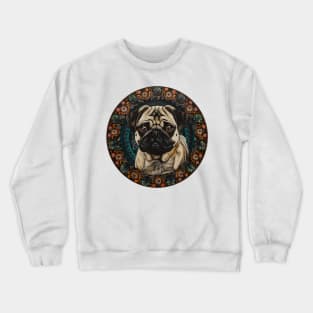 Mandala - Pug Crewneck Sweatshirt